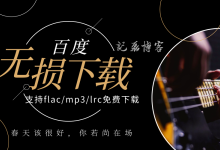 免费下载百度无损音乐简单源码支持flac/mp3/lrc等音频下载-记磊博客
